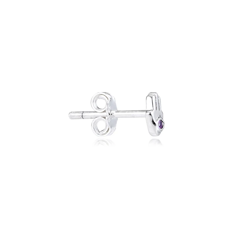 Signature ME My Hamsa одиночные серьги-гвоздики 100% 925 пробы серебро ювелирные изделия