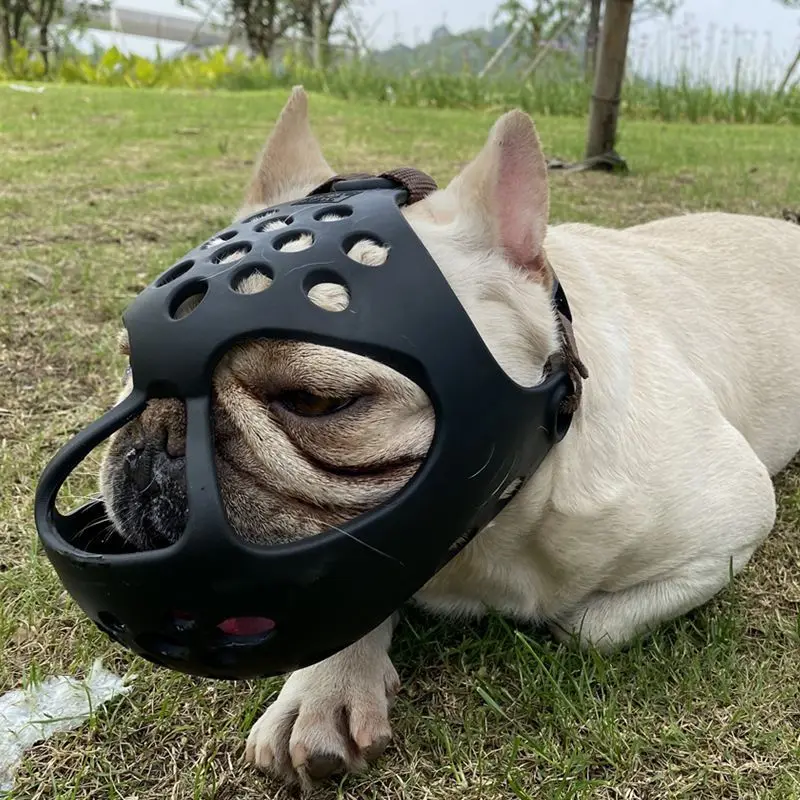 Новинка 2021 короткая мордочка для мопса собак мягкая резина плоское лицо с