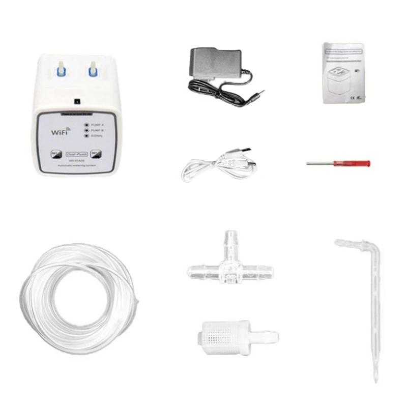 

Система капельного полива сада с двойным насосом и Wi-Fi