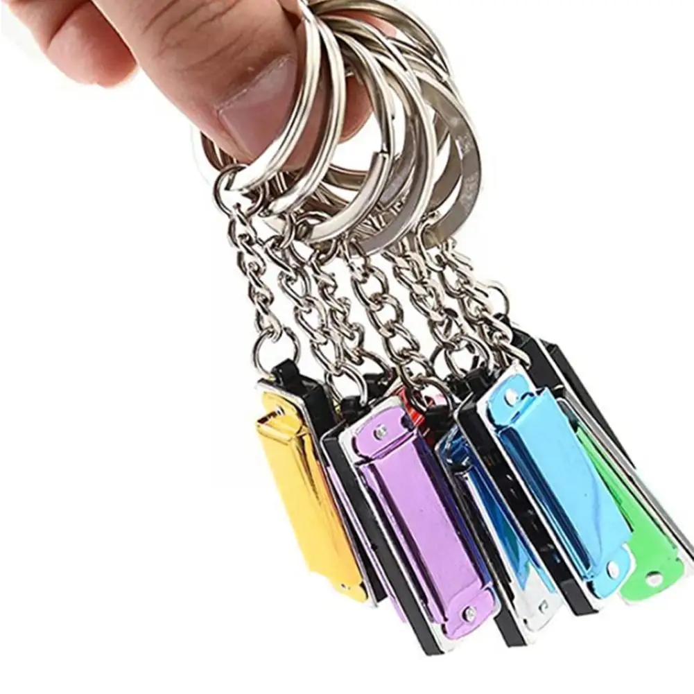 

Мини-гармоника, брелок с 4 отверстиями, 8 тонов, 1 шт., S4V7