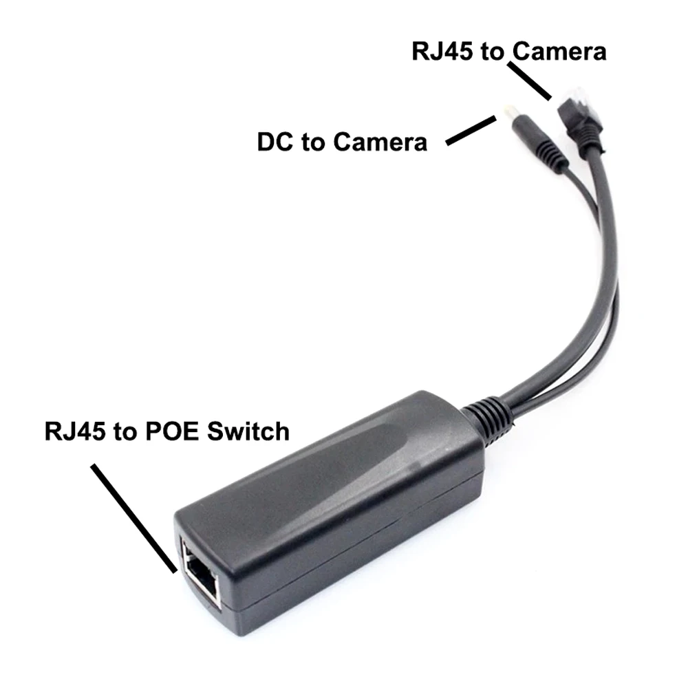 Techage POE Splitter Power Over Ethernet 10/100mbps IEEE802.3at/af 12V/1.2A 24W For IP Camera | Безопасность и защита