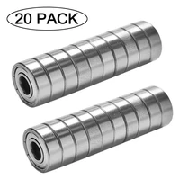 20pcs 608zz ball bearings carbon steel single row abec 7 deep groove miniature bearings for boating waves aggregate crushers