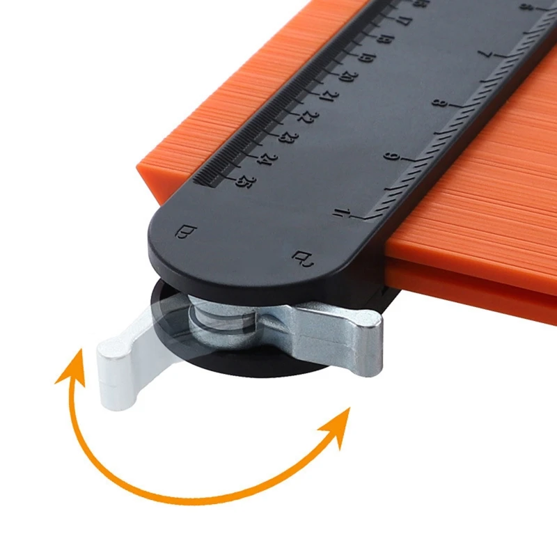 

5inch/10inch Contour Gauge Set with 6-Folding Ruler Metal Lock Shape Duplicator