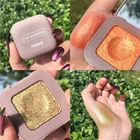 Блестящая матовая монохромная палитра теней для век, блестящий металлик, бриллиантовые пигментированные тени для макияжа, палитра для макияжа