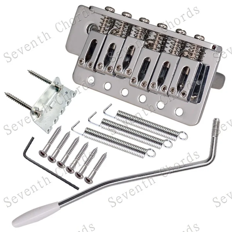 sechs farben splitter gold 6 sattel hardtail brücke tremolo gitarre saiten brücke für elektrische gitarre teile zubehör free globa