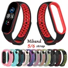 Ремешок для браслета Xiaomi Mi Band 6, 5, сменный спортивный ремешок для Mi Band 6, Band 5, ремешок на запястье для Xiaomi Mi Band 6, 5