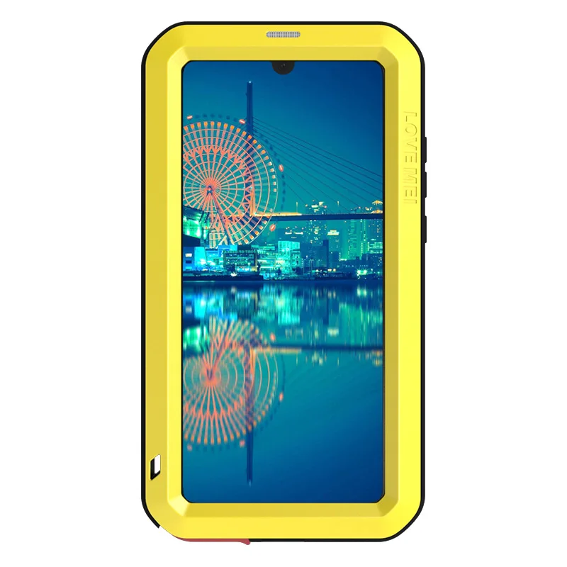 Полный металлический защитный чехол для huawei P30 Pro чехол противоударный 360 сверхмощный защитный чехол со стеклянной крышкой huawei P30Pro чехол P 30 - Цвет: Yellow