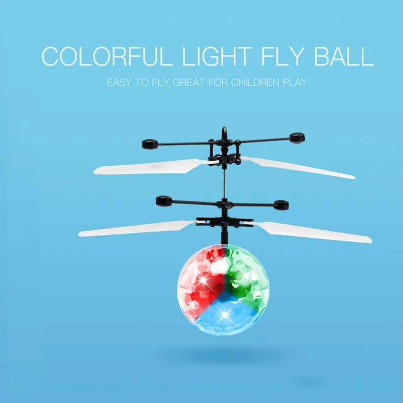 Радиоуправляемый вертолет-мяч светящиеся Детские Летающие шары электронный