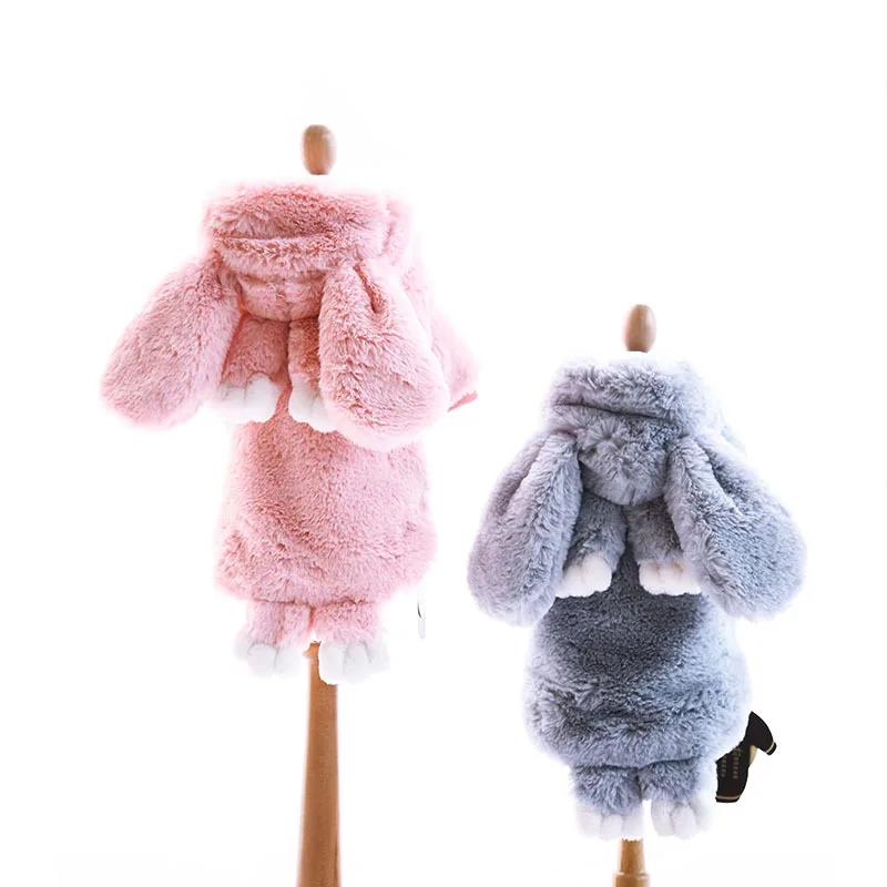 Зимняя одежда для собак роскошный воротник из искусственного меха пальто