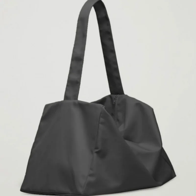 

Women Large Capacity Travel Bags Black Cubes Foldable Luggage Bag Tote Duffle Bag Women Waterproof Nylon Overnight Big Hand Bag