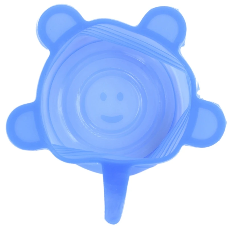 Silicone Stretch Lids 6 Pack Different Size Stretchable Food Covers for Cups Pots Can bowls Dishes Mugs Jars | Дом и сад