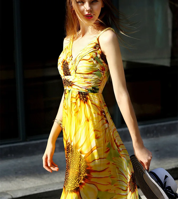 Boho новый стиль длинное летнее платье для женщин с открытой спиной пляжные