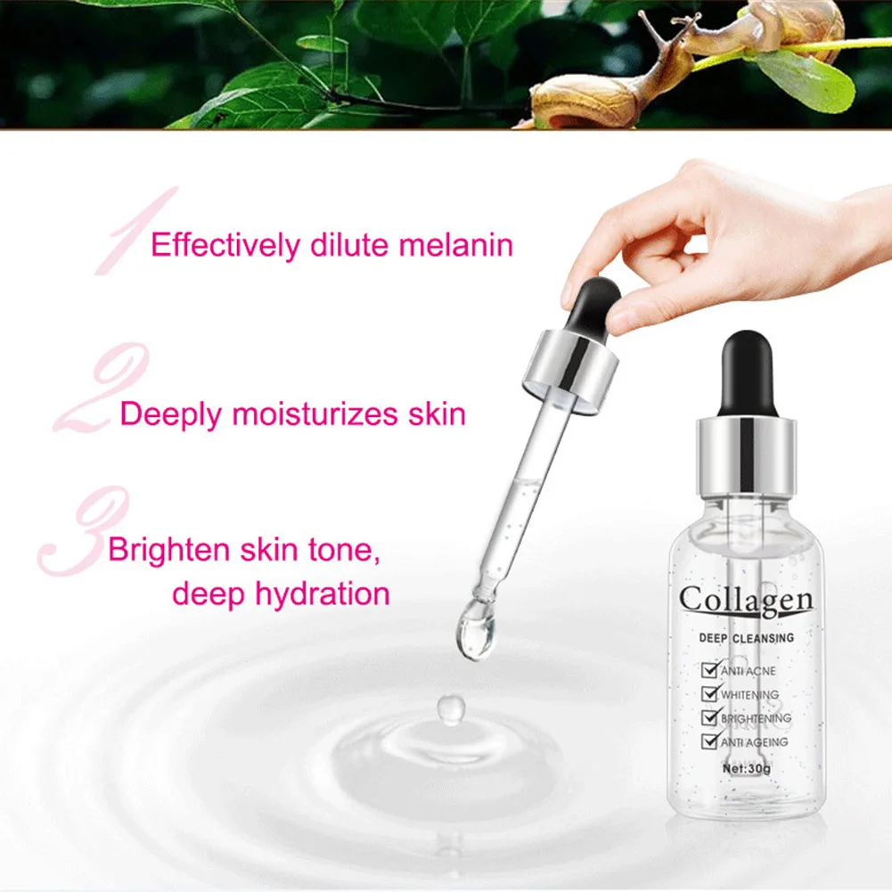 

Women Face Essence Anti Wrinkle Face Care Collagen Snail Extract Essence 30g Facial Skin Care Products SMJGood