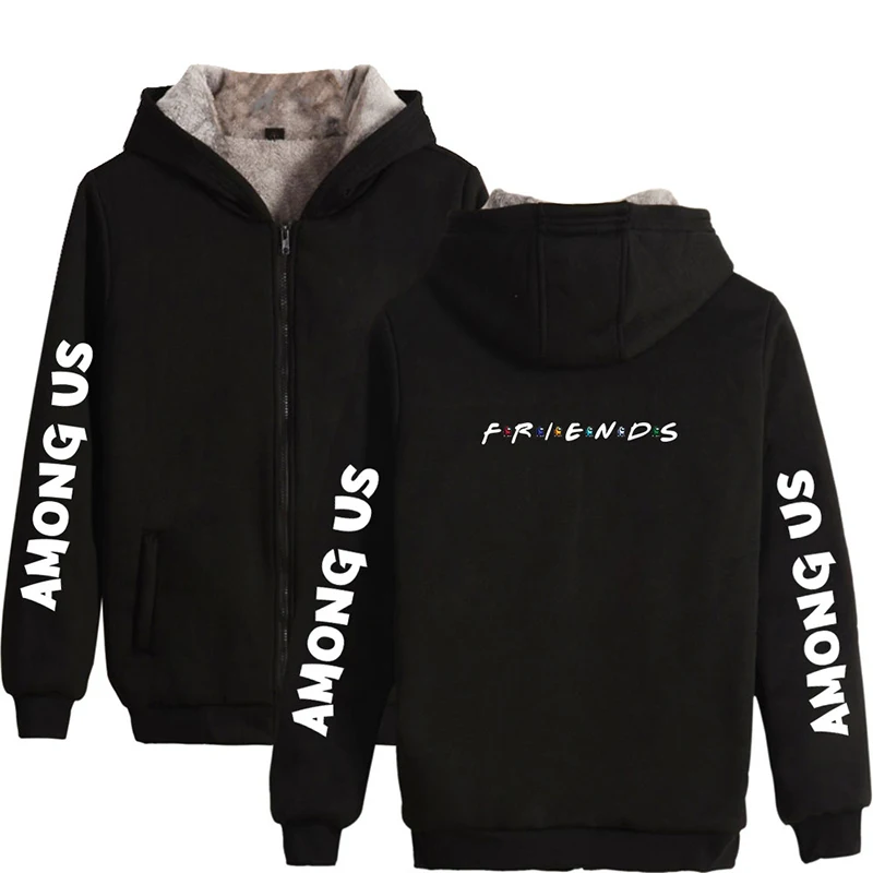 

Друзей Hipster толстовки с капюшоном в стиле хип-хоп для мужчин и женщин толстовки с капюшоном на молнии, куртка из плотного флиса с длинными ру...