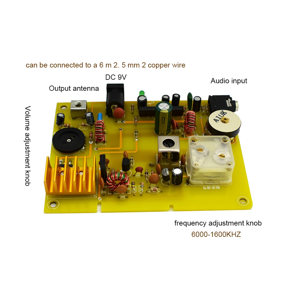 Lusya Micropower Средний волновой передатчик, рудное радио для домашнего радио T0544