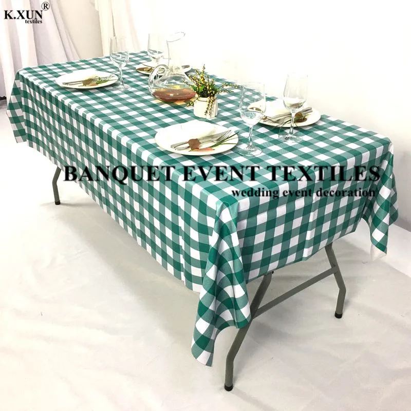 

White Black Color PVC Poly Tablecloth Banquet Table Cloth For Wedding Event Party Hotel Decoration