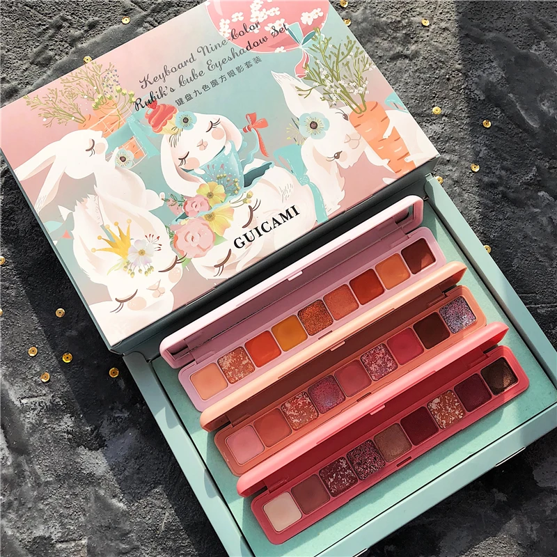 Палетка для макияжа блестящие мерцающие матовые тени век металлический алмаз