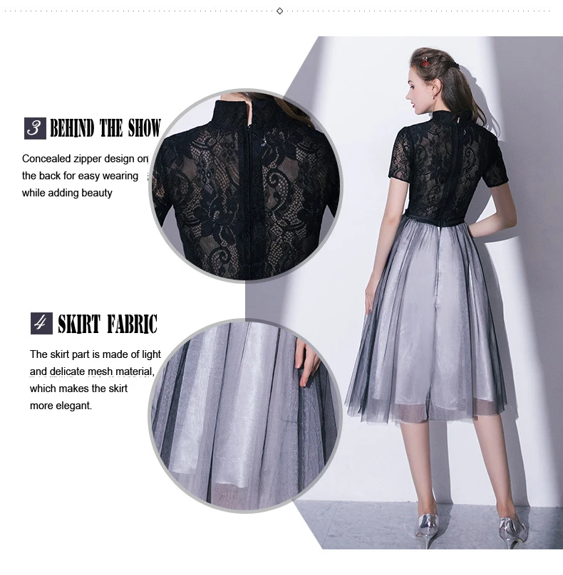 Robe de soiree красивое элегантное кружевное вечернее платье модное кружевное черное вечернее платье невесты вечернее платье