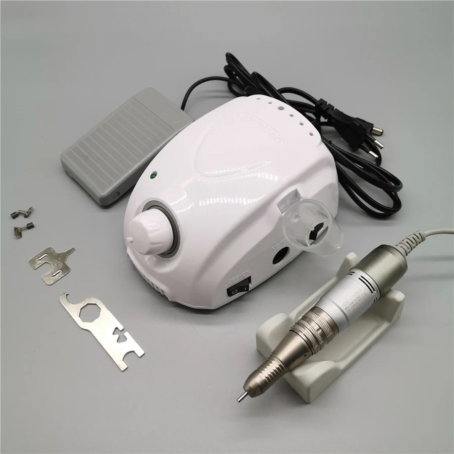 1Set equipment Сильный 210 35 к марафон-Чемпион-3 микромотор SDE-H200 наконечник Электрический Фрезер для маникюра Набор для маникюра, фрезер для ногтей, сверлильный оборудование - Цвет: 1Set equipment