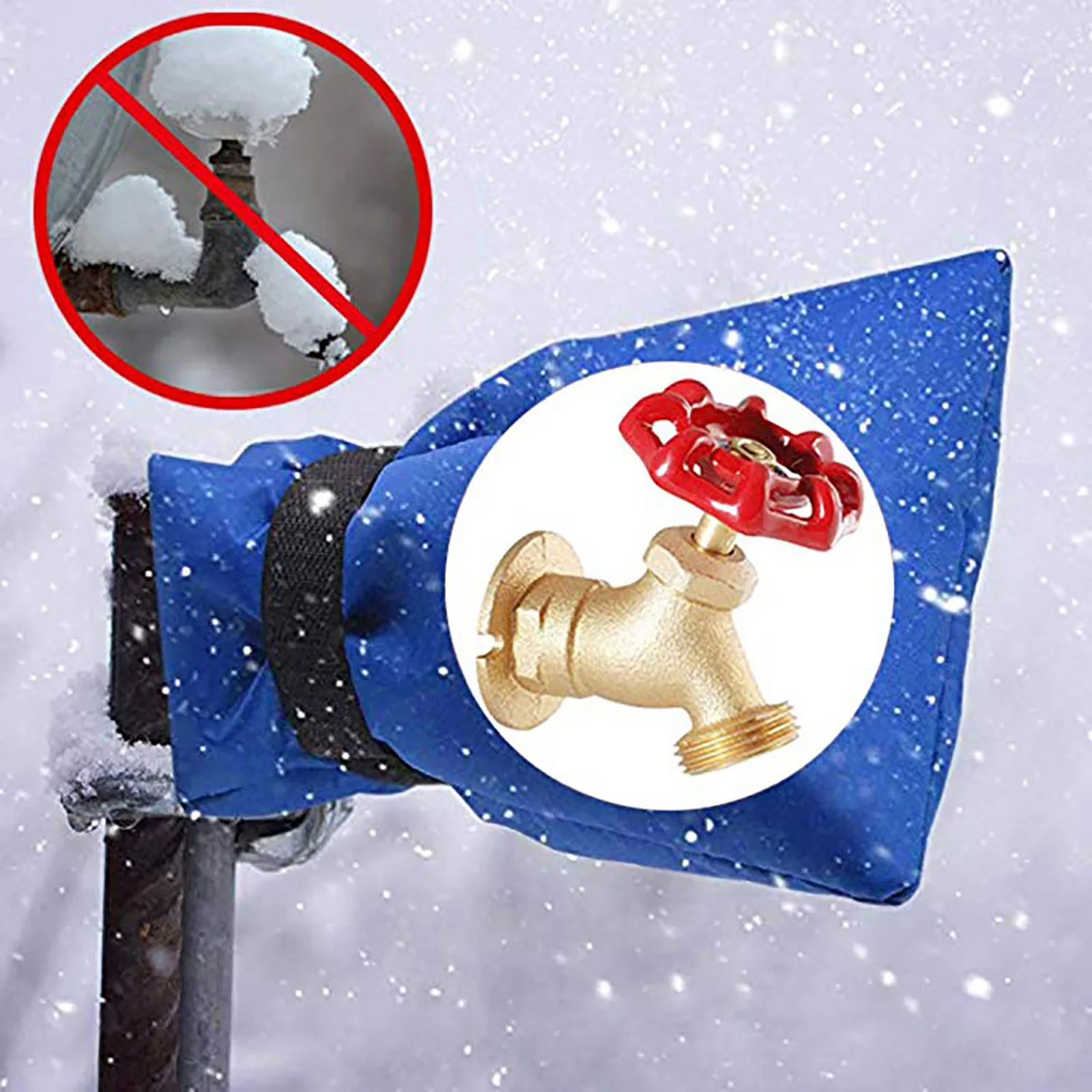 

Winter Waterproof Outdoor Faucet Cover Outside Garden Faucet Freeze Protection Sock Reusable Winter Tap Cloth Cover Accessories