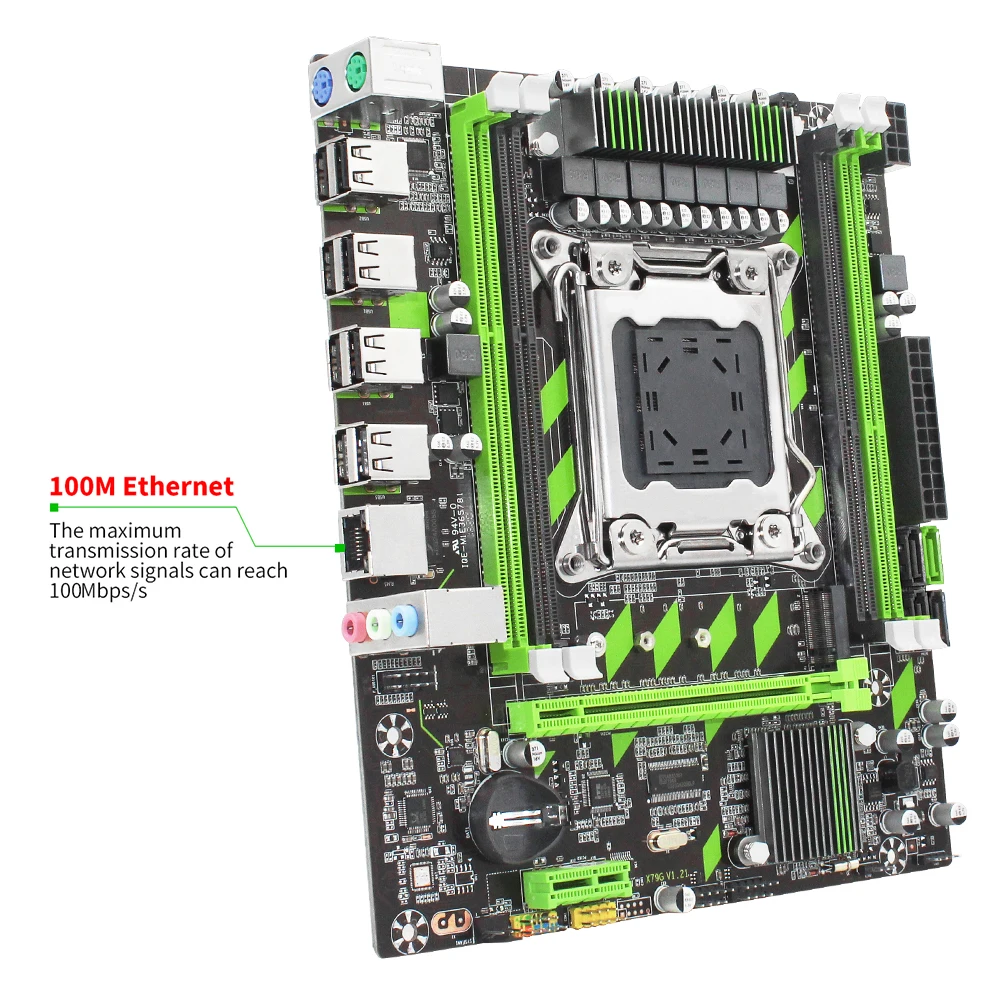 X79 motherboard LGA 2011 M-ATX with M.2 NVME slot support DDR3 Four channels RAM amd Xeon E5 v1 v2 CPU sata3.0 motherboards X79G |