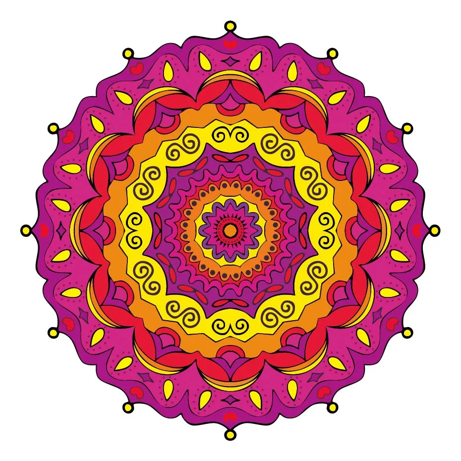 Цветная Мандала Цветочный узор автомобиля наклейки виниловые художественные