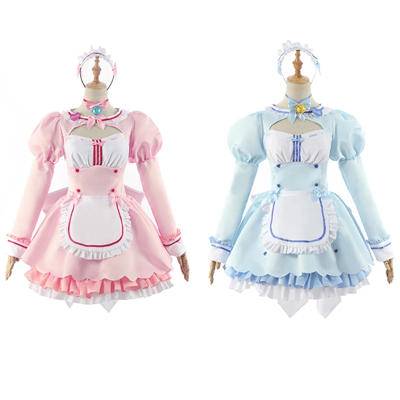 Аниме NEKOPARA Косплей Платье Горничной Шоколад Ваниль Кошка Неко Шокола Хэллоуин Вечеринка Милые Лолита Платья Костюм
