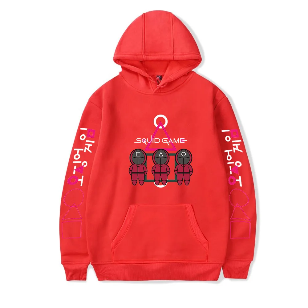 Chaqueta con capucha para adultos, su&eacute;ter de juego de calamar, Sudadera con capucha de Anime para ni&ntilde;os, ropa para correr, sudaderas para parejas, Oto&ntilde;o e Invierno-2
