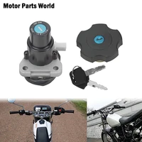 1xmotorcycle black fuel gas cap ignition switch lock key set for yamaha tw200 2003 2017 xt600 1990 1995 dt200 dt200r 1991 1994