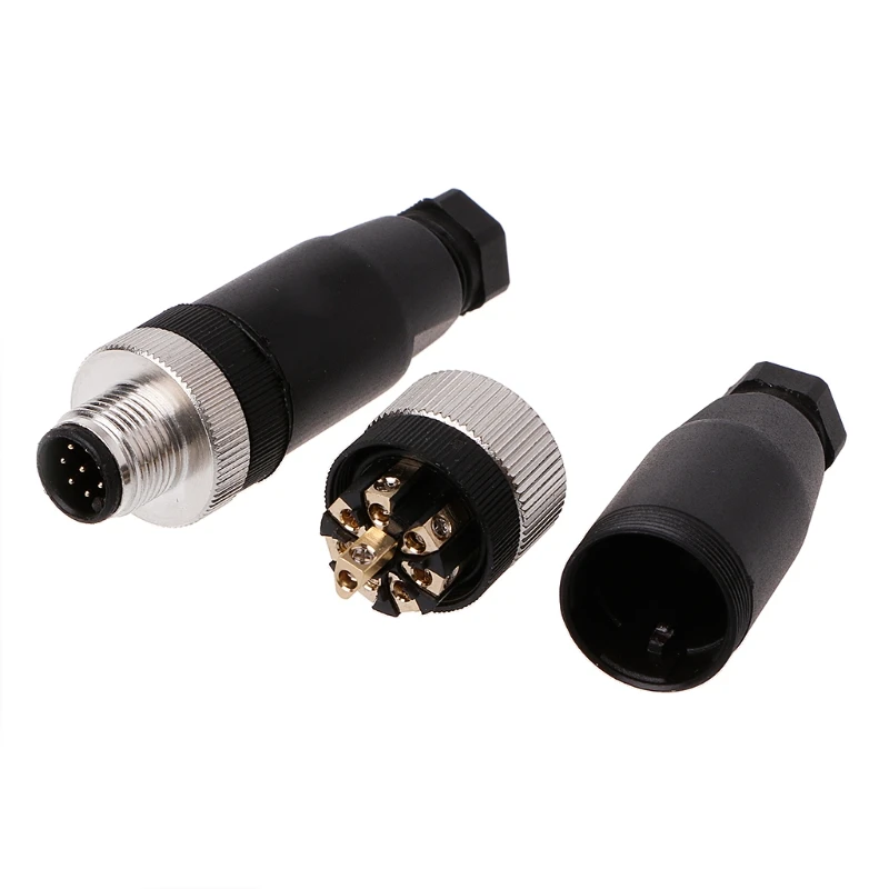 PG7 Sensor Connector IP67 4/5/8 Pin Male/Female Straight/Right Angle M12 Plug | Обустройство дома