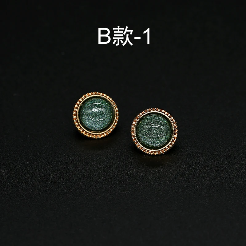 

6pieces 11mm Shirt Buttons Metal Gold for Clothing Needlework Craft DIY Mini Small Decorative Botone on Clothes Garment Women