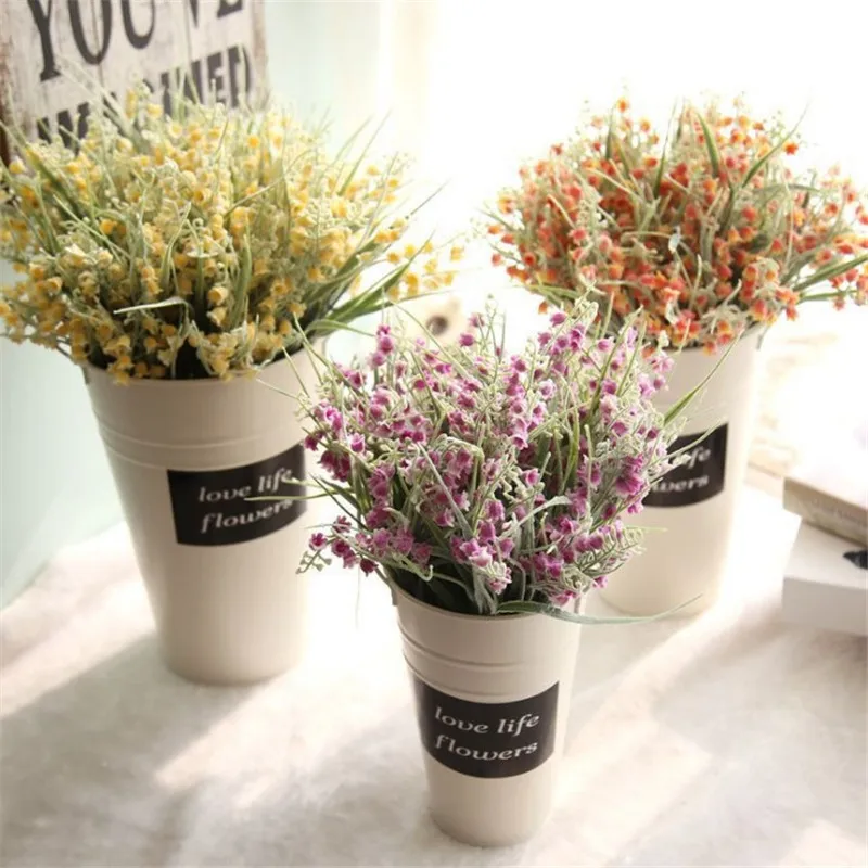 

Artificial Flower Fake Plant Decor Flower Fake Plant Plastic Flower For Wedding Party Home Decor Fake Plant Simulation Flower