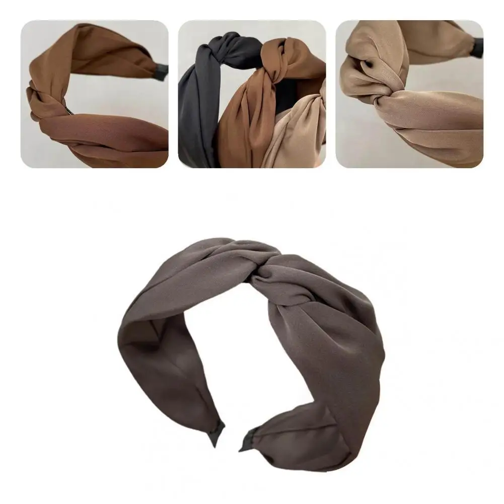 

Lightweight Reliable Exquisite Solid Headband Hairhoop Practical Head Band Eye-catching for Friends