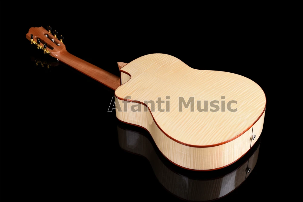 Afanti музыка 39 дюймов елового Топ Акустическая гитара Классическая (ACL-1560-X) | Спорт и