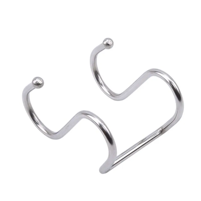 

Bathroom Kitchen Storage Hook Stainless Steel Double S Shaped Storage Box Accessory Hanging Bag Hook For Wall And Door