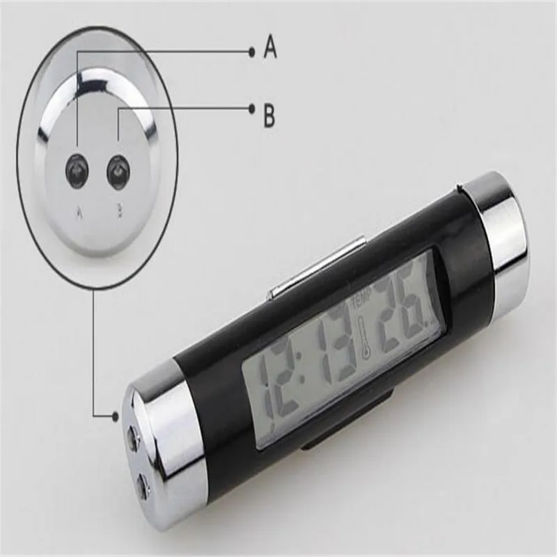 Портативные автомобильные цифровые часы дисплей температуры электронные