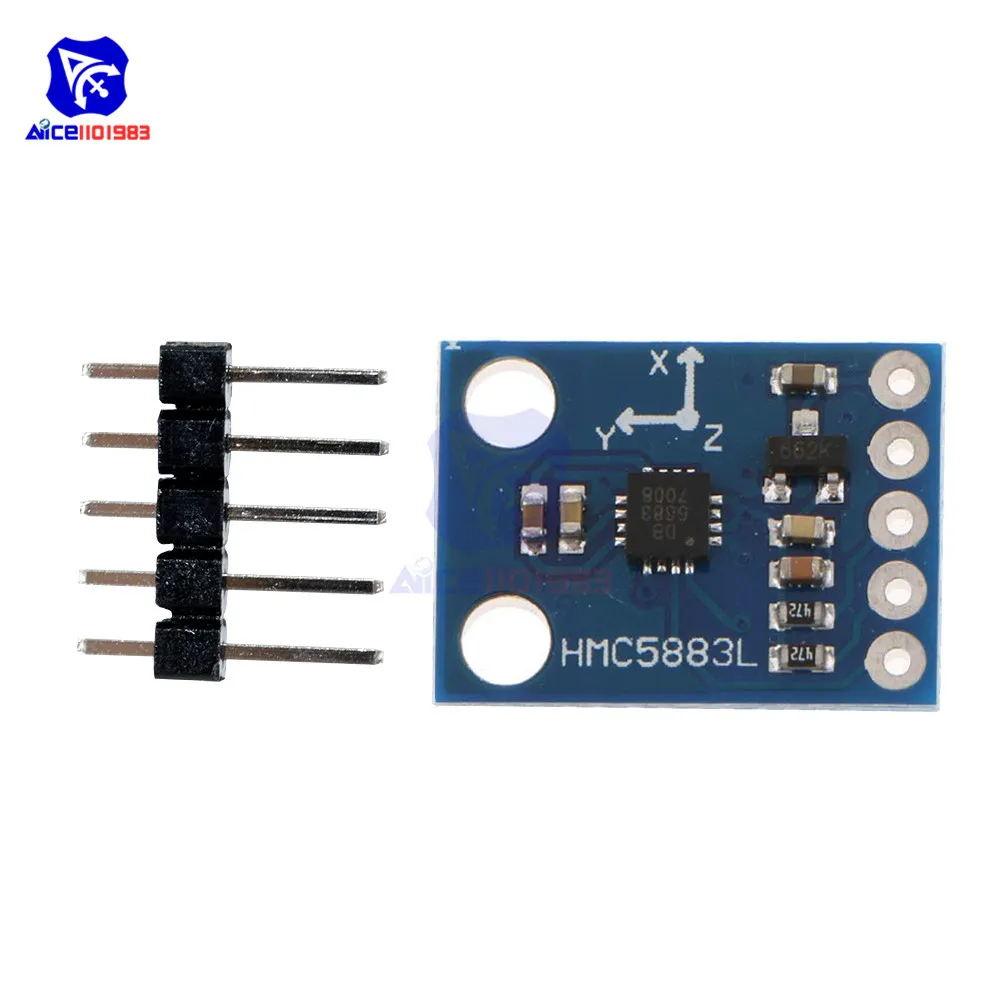 Diymore GY 273 HMC5883L Тройная Ось Компас магнитометр сенсор модуль три оси магнитное поле