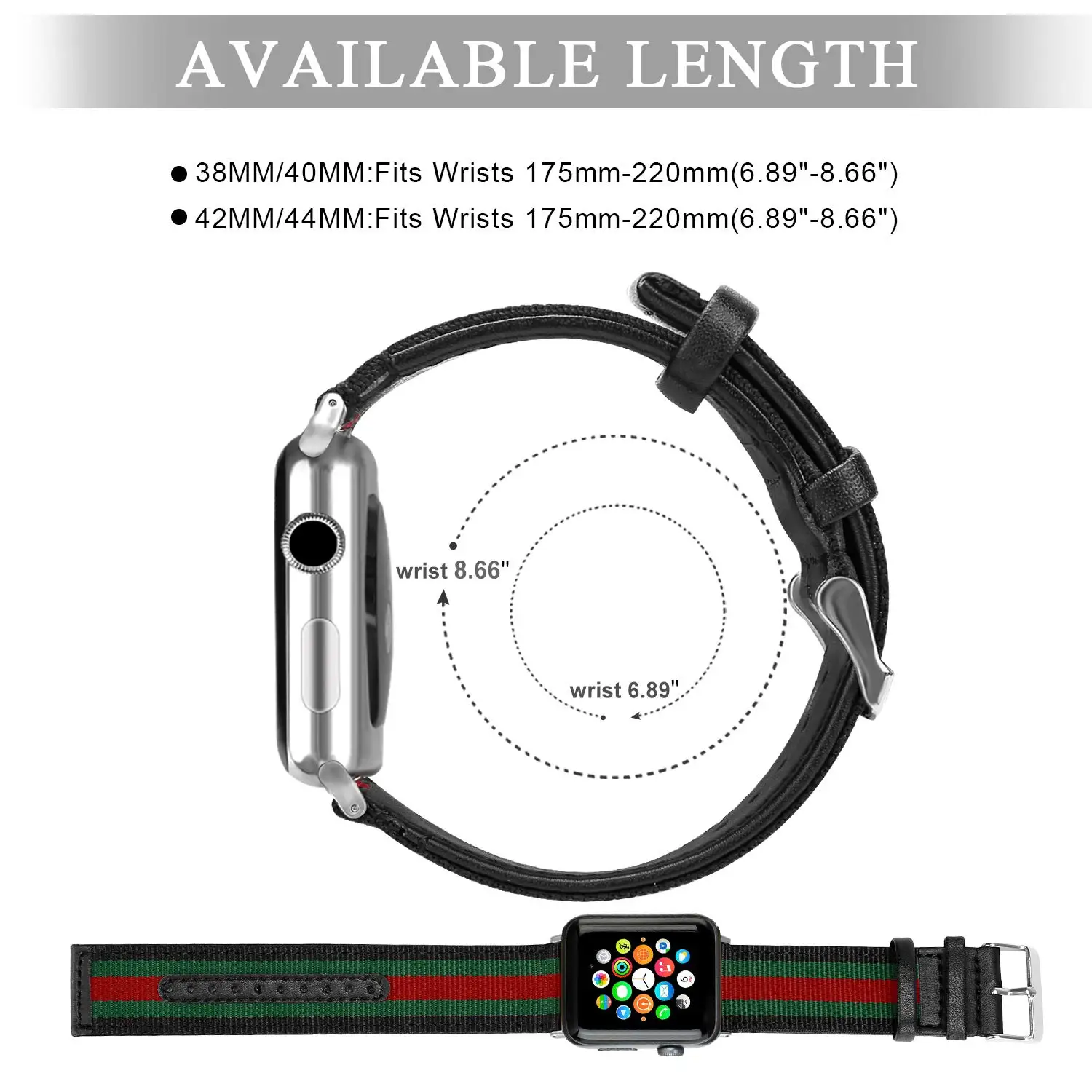 Браслеты-манжеты для Apple Watch 38 мм 42 мм 40 мм 44 мм Iwatch серии 5 4 3 2 1, кожаный браслет для мужчин и женщин