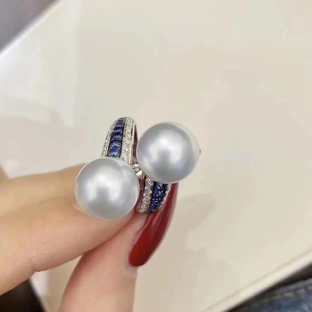 D413 кольцо с жемчугом ювелирные украшения из стерлингового серебра 925 пробы