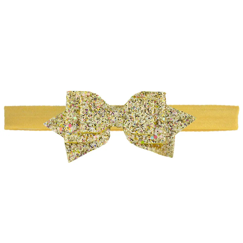 

1 Pcs New Baby Headband Girls Sequin Bowknot Hair Band Kids Fashion Glitter Lovely Headwear Children Princess Hair Accessories
