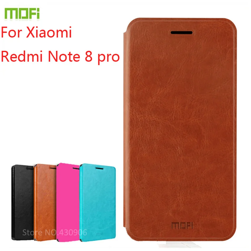 Для Xiaomi Redmi Note 8 pro чехол Mofi флип чехол для Xiaomi Redmi Note 8 pro высококачественный кошелек кожаный чехол-подставка