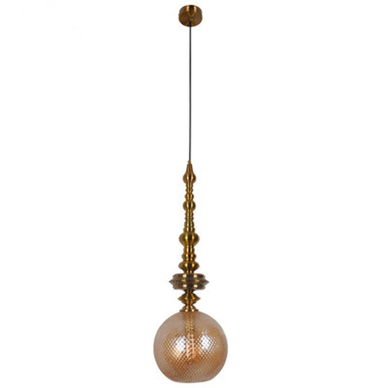 Классический стеклянный подвесной светильник в средиземноморском стиле люстра