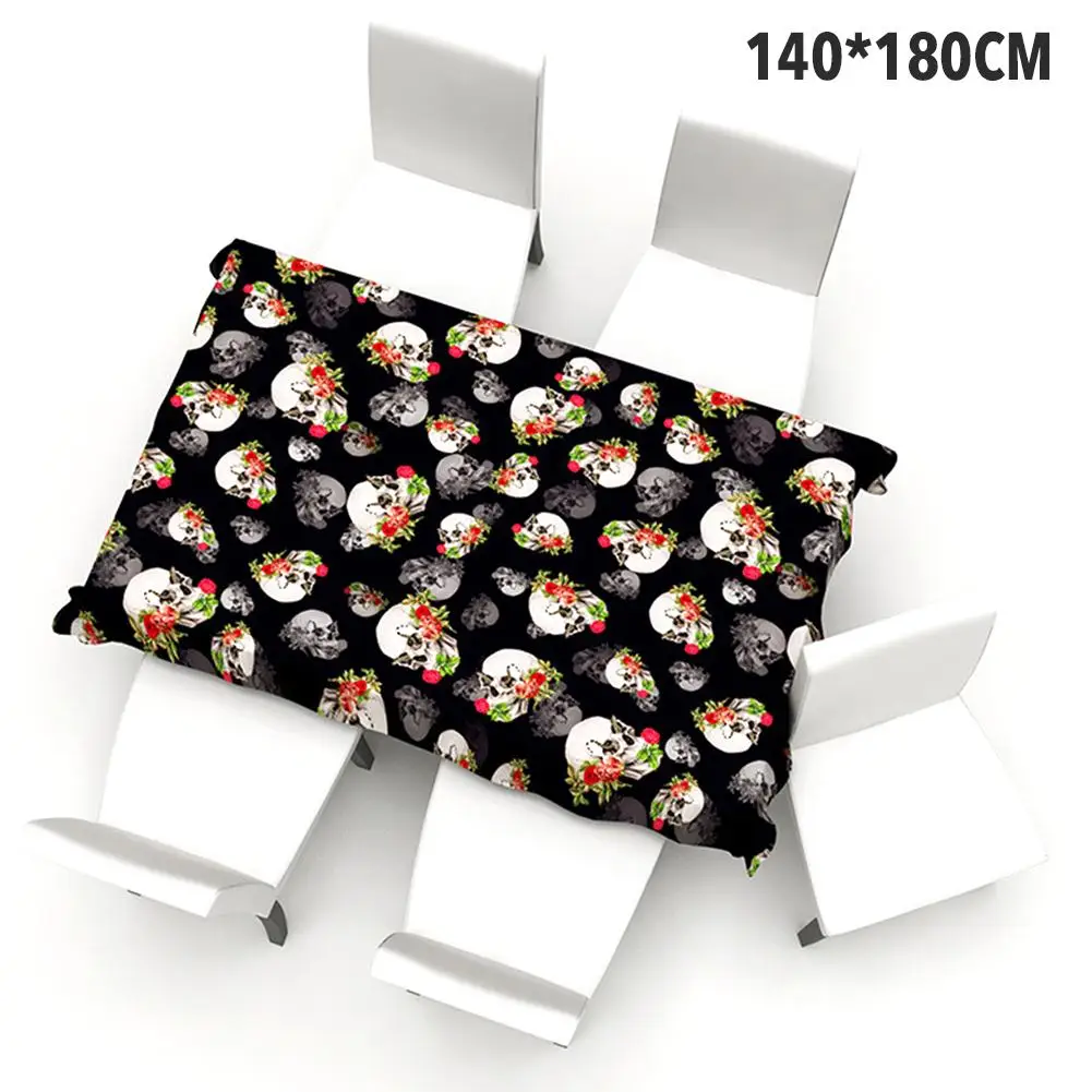 

Skull Print Chair Cover Spandex Elastic Halloween Stretch Tablecloth Chair Cover Seat For Hotel Banquet Chair Protector Cover
