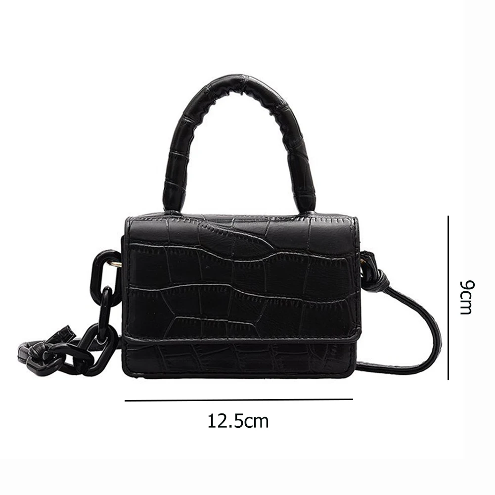 

Popular Simple Female Daily Bag Casual PU Leather Sling Handbag Purse Women Elegant Chain Shoulder Crossbody Bag