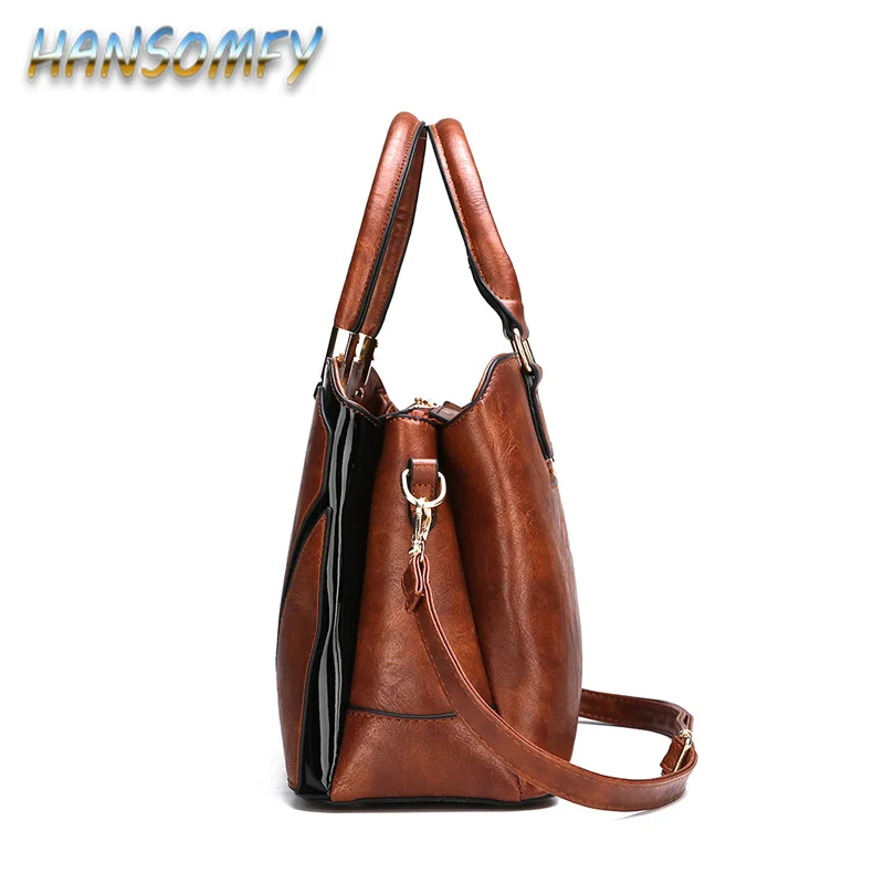 Высокое качество искусственная кожа женская большая сумка на плечо женские