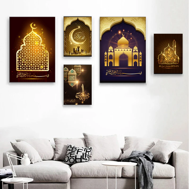 

Abstract Moon Blessing Religious Canvas Painting Home Wall Decor Artwork Clearly Poster and Print Religious Color Decor Painting