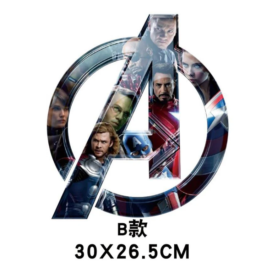 Marvel Мстители Логотип игрушка стикер водонепроницаемый для автомобиля ноутбук багаж гитара электроскутер наклейки игрушки для фанатов подарки