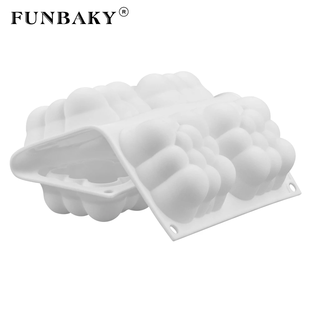 FUNBAKY 3D вогнутый шар облако силиконовая форма для украшения торта инструменты мышь силиконовая форма жаропрочная посуда для десерта Кондитерская форма
