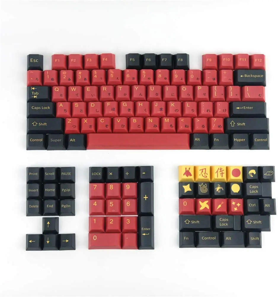 

Anime keycaps, PBT keycaps Five-Sided Sublimation Original Cherry Height Suitable for GH60/RK61/ALT61/Annie/GK61/GK64/104/108
