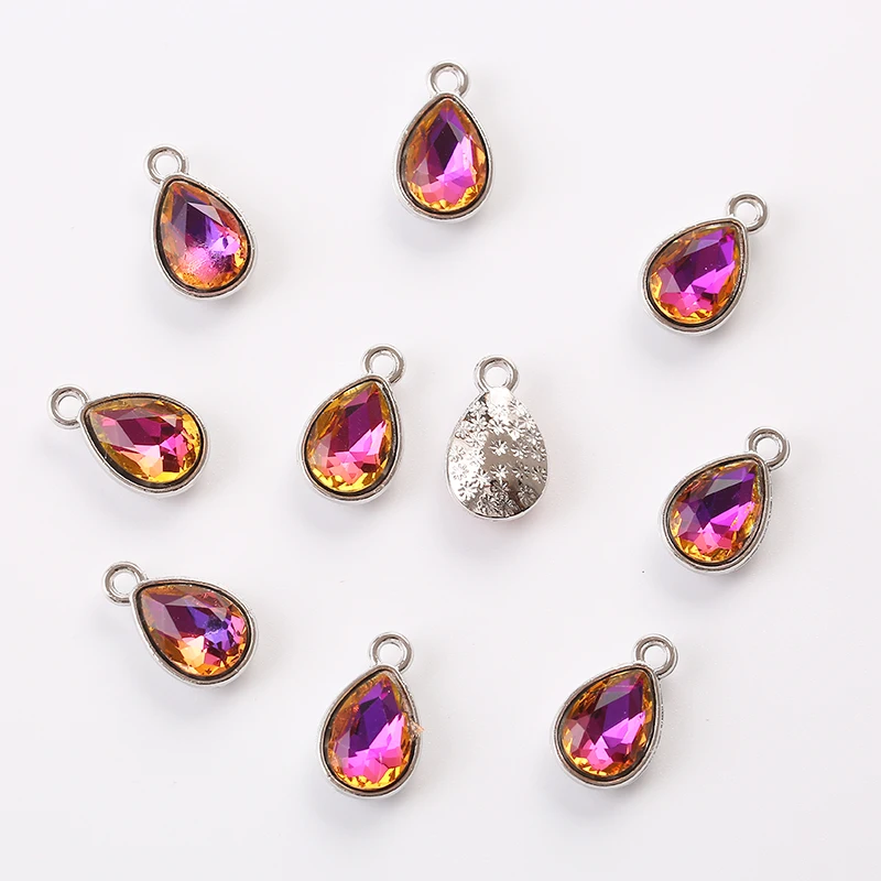 10 шт. подвески блестящие цвет 8 × 15 мм аксессуары ручной работы сделай сам